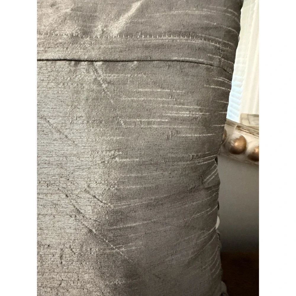 Hudson 43 12x12 Silver Mermaid Sequin Faux Silk Throw Pillow NWT Decor